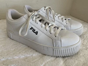 Fila  5CM01114-125 Men's White Synthetic Leather Sneaker Shoes Sz 11 - Picture 1 of 12