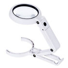 Glass Magnifying Illuminated Magnifier With Led Light White Effectively