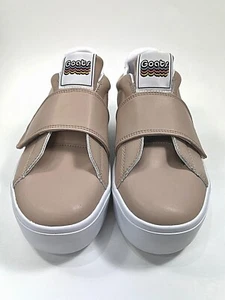 Goats Sneaker hellbraunes Leder Damengröße 8,5 Klettverschluss *NEU* - Bild 1 von 7