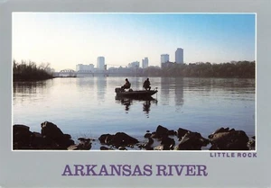 Postal continental de Arkansas River Little Rock Arkansas - Imagen 1 de 2