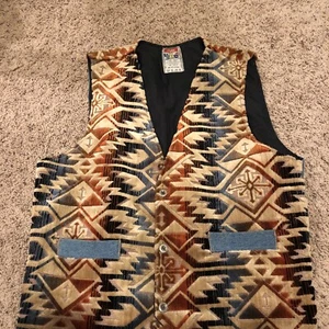 Chaleco turco vintage 100 % algodón y mezclilla 1 talla se adapta a todos los espíritus europeos Disan - Imagen 1 de 4