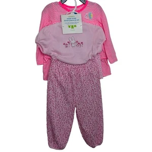 Carters 24M 2T Baby Girl Bunny & Fish Outfits Pants Set Short Set 2 Outfits NWT - Picture 1 of 10