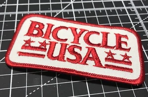 Parche Carrera Bicicleta Roja EE. UU. Estrellas Letras Rayas - Imagen 1 de 14