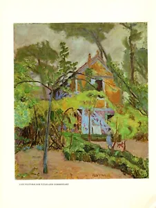 1969 Vintage PIERRE BONNARD "MA ROULOTTE" Full COLOR offset Art Lithograph Print - Picture 1 of 2