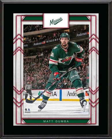 Matt Dumba Minnesota Wild 10.5" x 13" Sublimated Player Plaque Cover