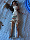 Vintage    PORCELAIN DOLL ASHTON DRAKE INDIAN  DOLL ON STAND AS SHOWN UNBOXED