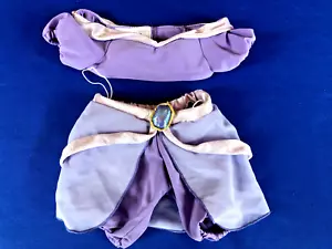 Costume gelsomino principessa Build A Bear viola pantaloni superiori Aladdin 2 pz - Foto 1 di 5
