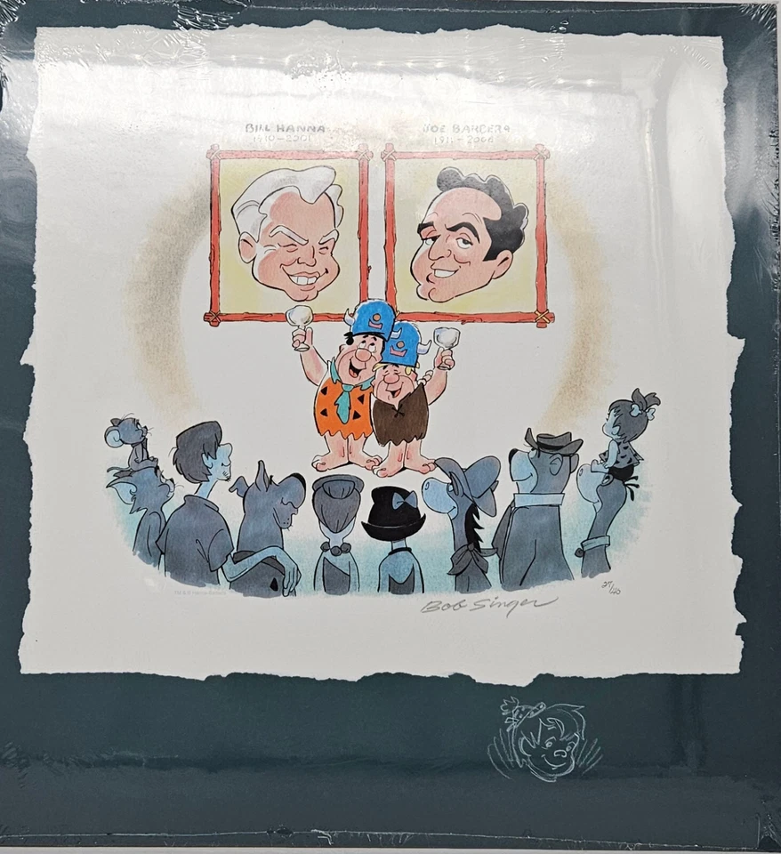 Hanna/Barbera Tribute Giclee On Paper Signed+Remarked by Bob Singer-Elroy Jetson - Image 1 of 1