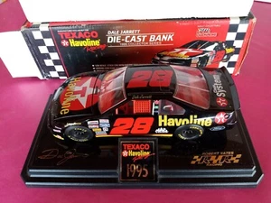 Dale Jarrett #28 Texaco Havoline 1/24 Racing Champions NASCAR Diecast Bank 1995 - Picture 1 of 3