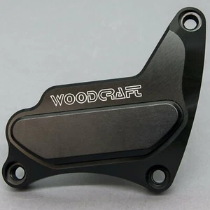 SUZUKI 1997-2005 GSXR 600 WOODCRAFT RHS CUBIERTA DE MANIVELA PROTECTOR DE MOTOR - ALMOHADILLA NEGRA - Imagen 1 de 9