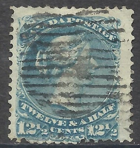 CANADA SCOTT 28 USED FINE - 1868 12.5c BLUE QUEEN VICTORIA ISSUE  CV $125 - Picture 1 of 2
