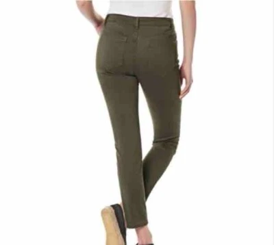 Pantalones de mezclilla Buffalo David Bitton para mujer 4/27 tiro medio ajustados elásticos verdes Street Gorp Foto 1 de 4