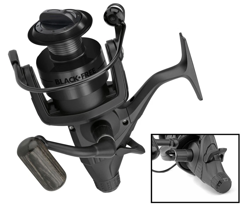 Spro Black Free LCS 555 - Freilaufrolle zum Karpfenangeln, Karpfenrolle, Rolle - Bild 1 von 1