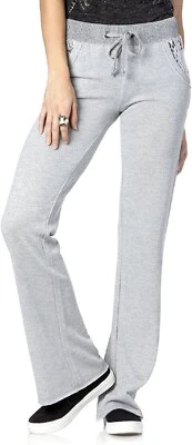 Pantalones de encaje gris pequeño Miss Me para niña Foto 1 de 2