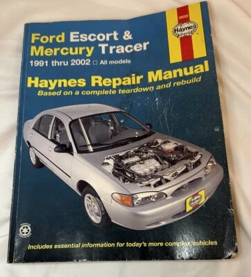 Ford Escort Mercury Tracer Haynes 1991-2002 manual de reparación Foto 1 de 4