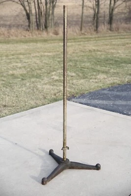 Vintage Floor Lamp Medical Light Base Industrial cast iron stand antique device - Image 1 of 4