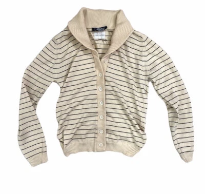 Givenchy Sport Yellow Striped button down Sweater size S - Image 1 of 4