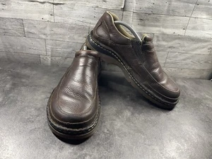 Dr. Doc Martens Loafers Men 11M Orson Shoes Brown Leather Slip On Comfort Work - Picture 1 of 20