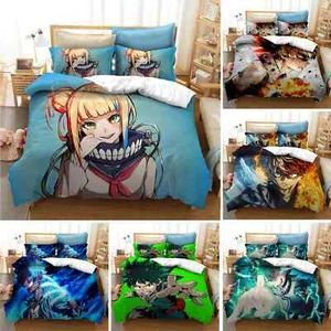 My Hero Academia Bedding Set Twin Queen Size Duvet Cover Pillowcase Bed set new - Picture 1 of 41
