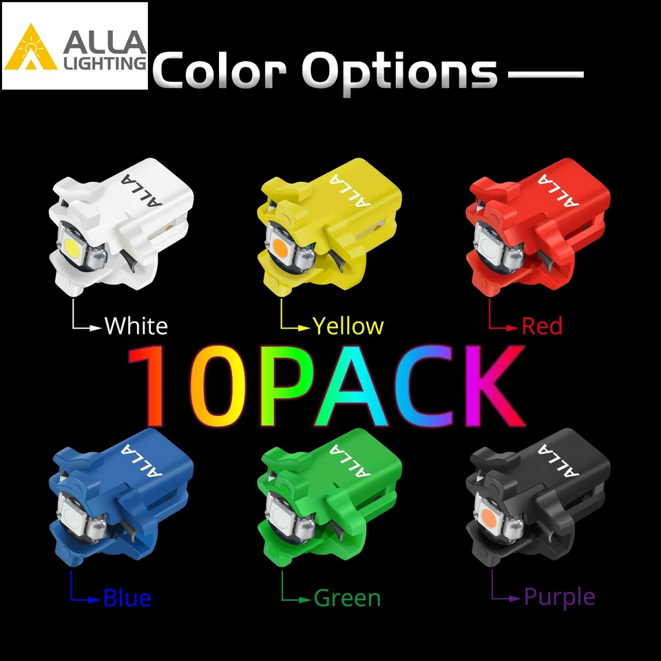 LED Instrument Cluster Bulbs and Sockets Dash Lights Gauge Cluster Bulb for Ford - Image 1 of 1