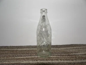VINTAGE  1950's Pepsi-Cola 10 oz Clear Glass Bottle Pepsi - No Deposit No Return - Picture 1 of 3