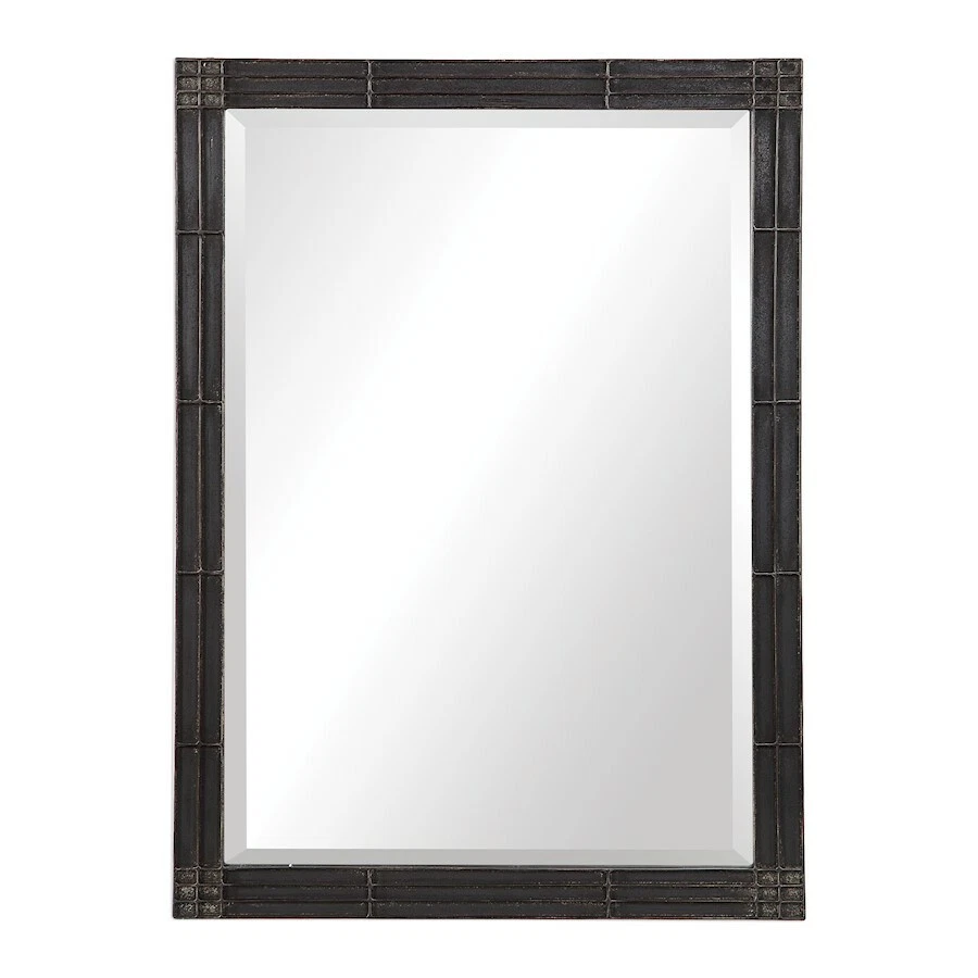 Uttermost Gower Aged Black Vanity Mirror - 9485 - Image 1 of 1