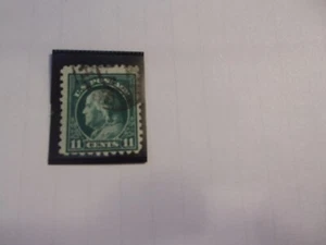 USA Used, 1916-17 Issue, Scott #473, 11 Cent Franklin Perf 10, UNWMK, Deep Green - Picture 1 of 1