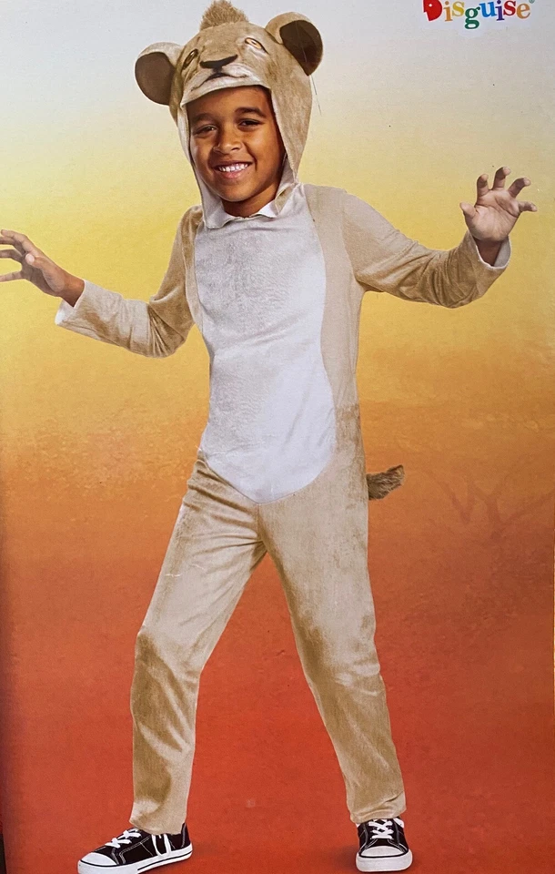 Disney The Lion King Simba Hooded Costume Child Boy or Girl Size Small 4 - 6 New - Image 1 of 1