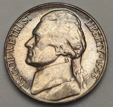 1953-S RPM #3 S/S Rotated CCW Jefferson Nickel~ GEM BU Uncirculated  Rare!! Cover