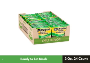 Maruchan Ramen Chili, Instant Ramen Noodles, Ready to Eat Meals, 3 Oz, 24 Count, - Picture 1 of 3