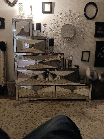 Howard Elliott Mirrored Chest/Dresser Cover