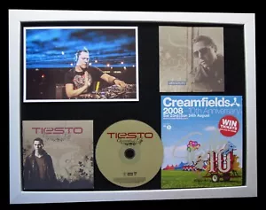 TIESTO+DJ+FIRMADO+ENMARCADO+ELEMENTOS+CREAMFIELDS 2008=100% GENUINO+ENVÍO RÁPIDO AL MUNDO - Imagen 1 de 9