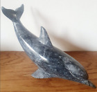 Dolphin Gifts, Marble Figurine, Vintage Dolphin Statue, Art Deco Ornaments, Home