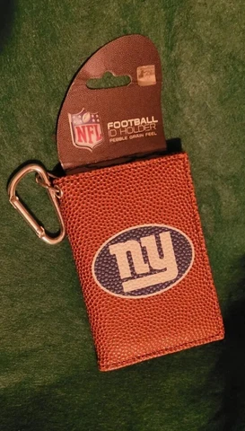 New York  NY Giants NFL Football Pebble Grain Photo ID Holder Wallet New Cover