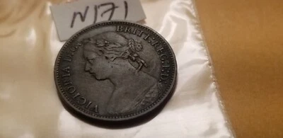 Great Britain Farthing Coin 1879 Rare Idv3. - Image 1 of 2