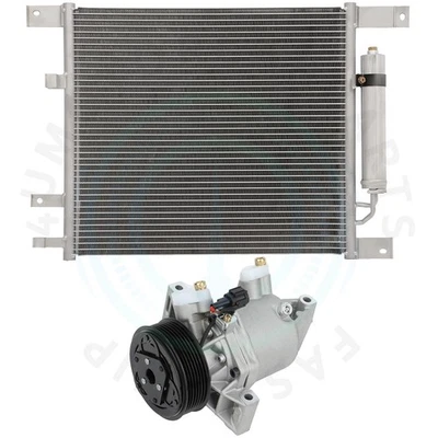 Kit de refrigeración de condensador de CA y compresor de CA para Nissan Versa 2012-2018 1,6 L L4 Foto 1 de 4