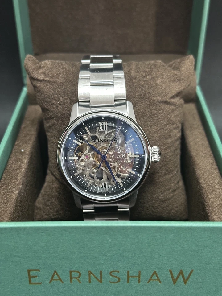 THOMAS EARNSHAW-CORNWALL SKELETON AUTOMATIC STARDUST BLACK SET ES-8110-11-SET - Image 1 of 4