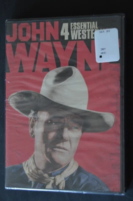 John Wayne: 4 Essential Classic Western Movies (DVD, 2022) NEW Foto 1 de 2
