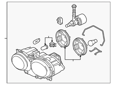 Conjunto de faros originales Jaguar C2C28134 Foto 1 de 2