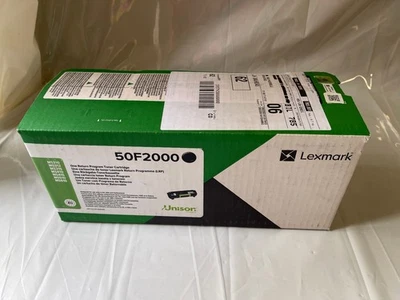 NEUF CARTOUCHE TONER ORIGINAL LEXMARK 50F2000 /BLACK/GENUINE NEW SEALED - Image 1 of 4