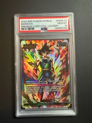Bardock Premium Leader Collection FS05-01 (Gold) Fusion World Promo Cards PSA 10 - Image 1 of 2