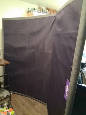 Premium Purple Accent Adjustable Bed Frame Base Lightly Used - Image 1 of 4