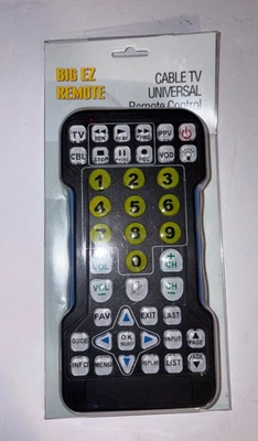 Big EZ Easy Cable TV Universal Remote Control for Motorola Digital Box - NEW - Image 1 of 2