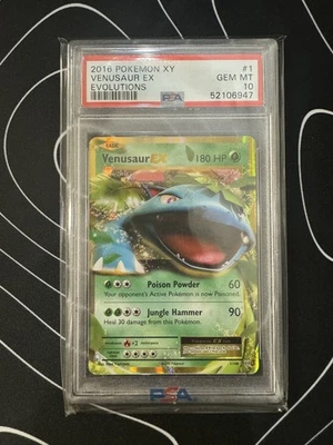 Pokemon Venusaur EX XY Evolutions Holo Rare #1 PSA 10 Gem Mint - Image 1 of 2