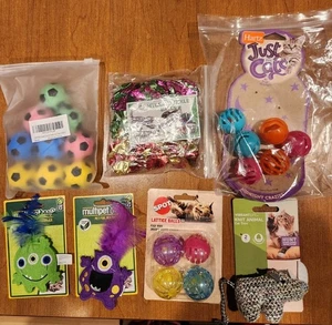 Cat Toys Bouncy Balls Mylar Balls Lattice Balls Catnip Large Lot New - Picture 1 of 7