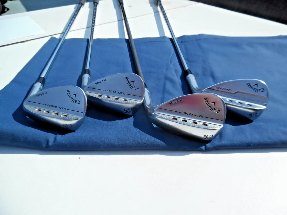CALLAWAY MACK DADDY JAWS 54-56-58-60  12W  WEDGE SET  Steel & Graphite - Image 1 of 4