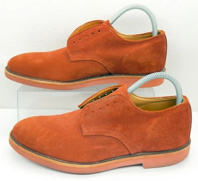Walk-Over Red Suede Leather Dress Shoes USA Men’s 7M R04966 Gumlite Vibram Soles - Image 1 of 4