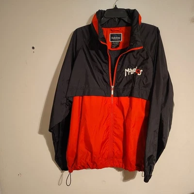 Chaqueta cortavientos Mazzio's cremallera completa Holloway XL rojo uniforme de empleado Foto 1 de 4