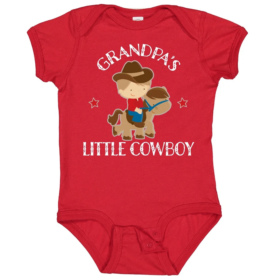 Traje de vaquero pequeño abuelo Inktastic para nieto bebé body de nietos Foto 1 de 1