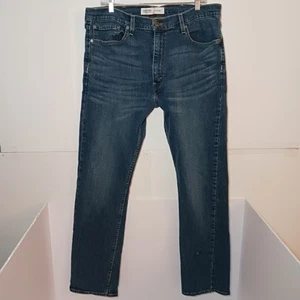 Levi's Signature S51 Straight Leg Jeans Mens Sz 38X32 Blue Stretch Denim Flex - Picture 1 of 9